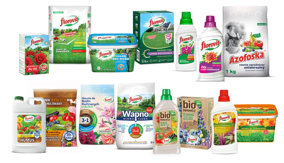 Florovit and Azofoska garden fertilizers by GRUPA INCO S.A.