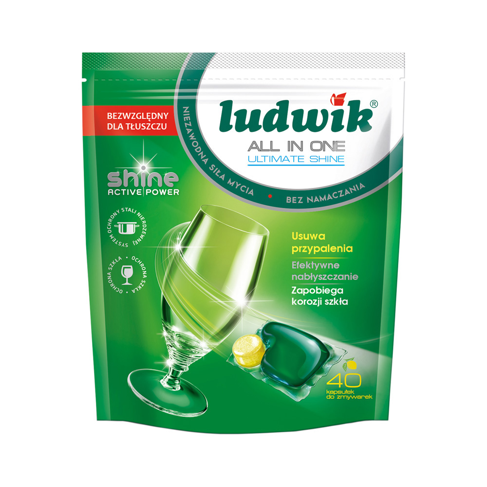 Kapsułki do zmywarek Ludwik All in One 40 szt