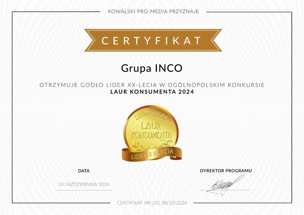 Lider XX-lecia Konsumenta Inco