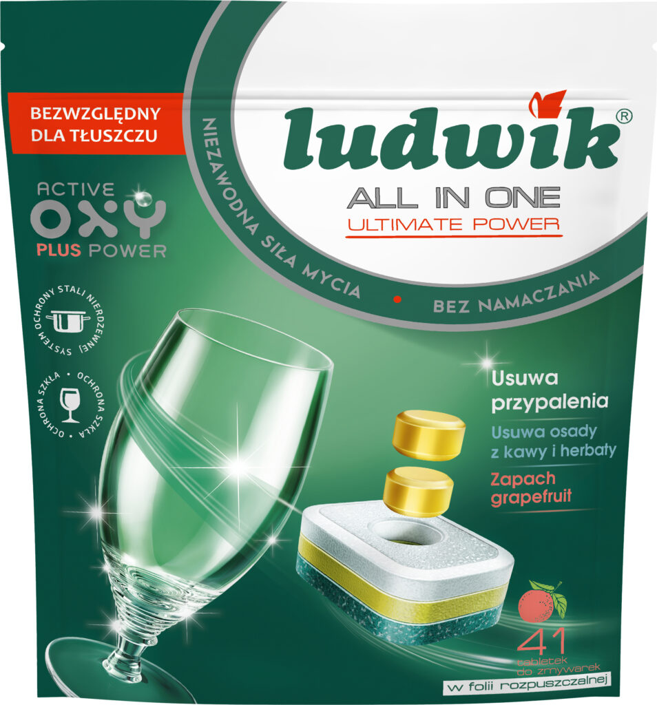 Ludwik All in one tabletki do zmywarek grapefruit 41 szt.