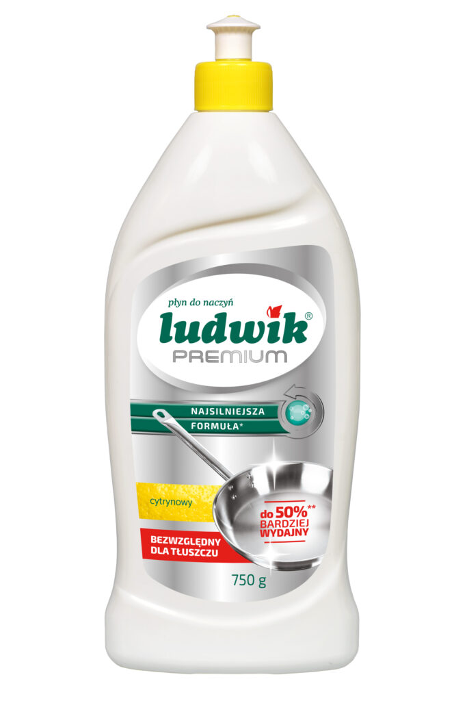 Ludwik-PREMIUM płyn do mycia naczyń cytrynowy 750 g