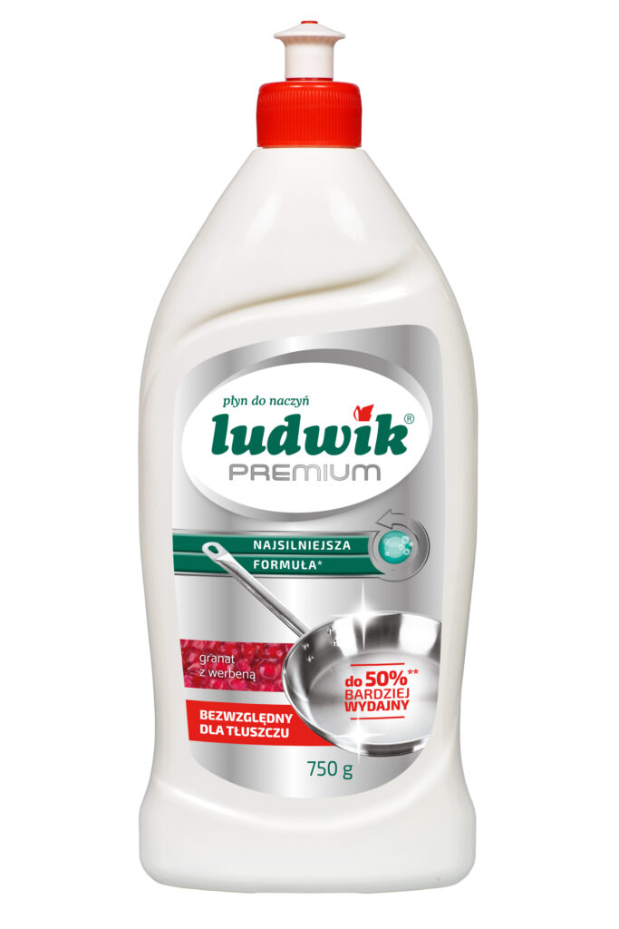 Ludwik PREMIUM płyn do mycia naczyń granat z werbeną 750 g