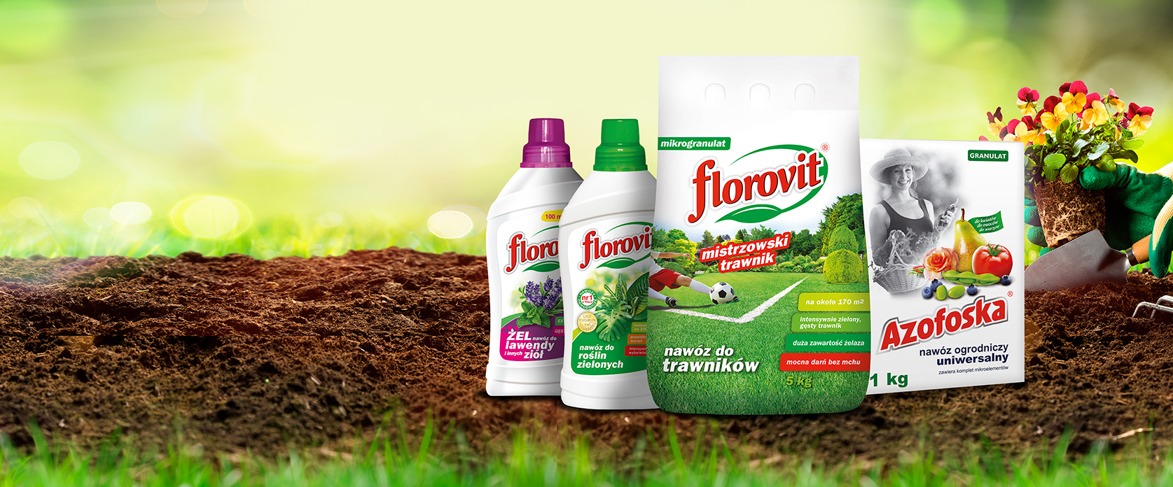 Florovit and Azofoska garden fertilizers by GRUPA INCO S.A.